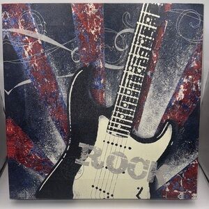 Rock Guitar Canvas Art